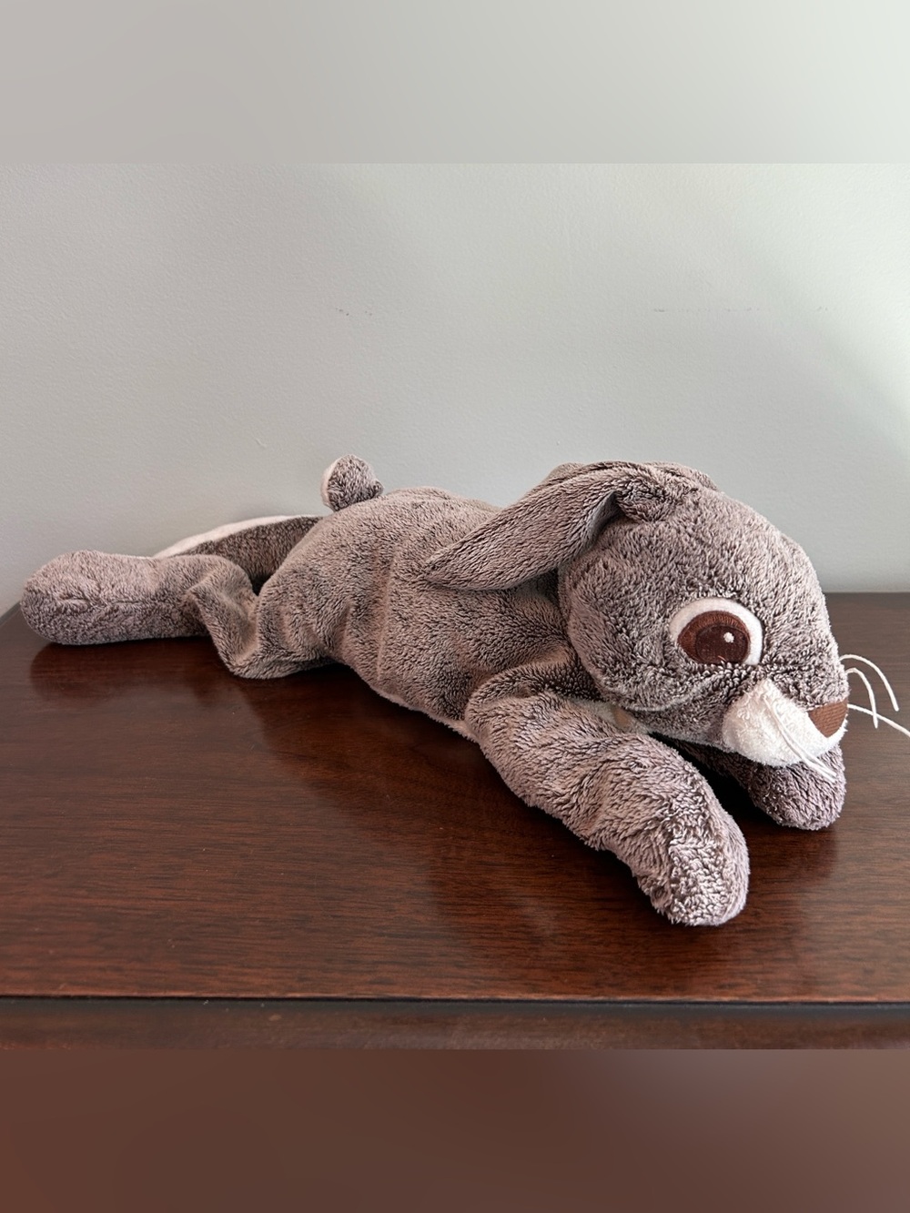 IKEA Vandring Hare Gray Bunny Rabbit Plush Floppy Toy Soft Sewn Eyes 18”